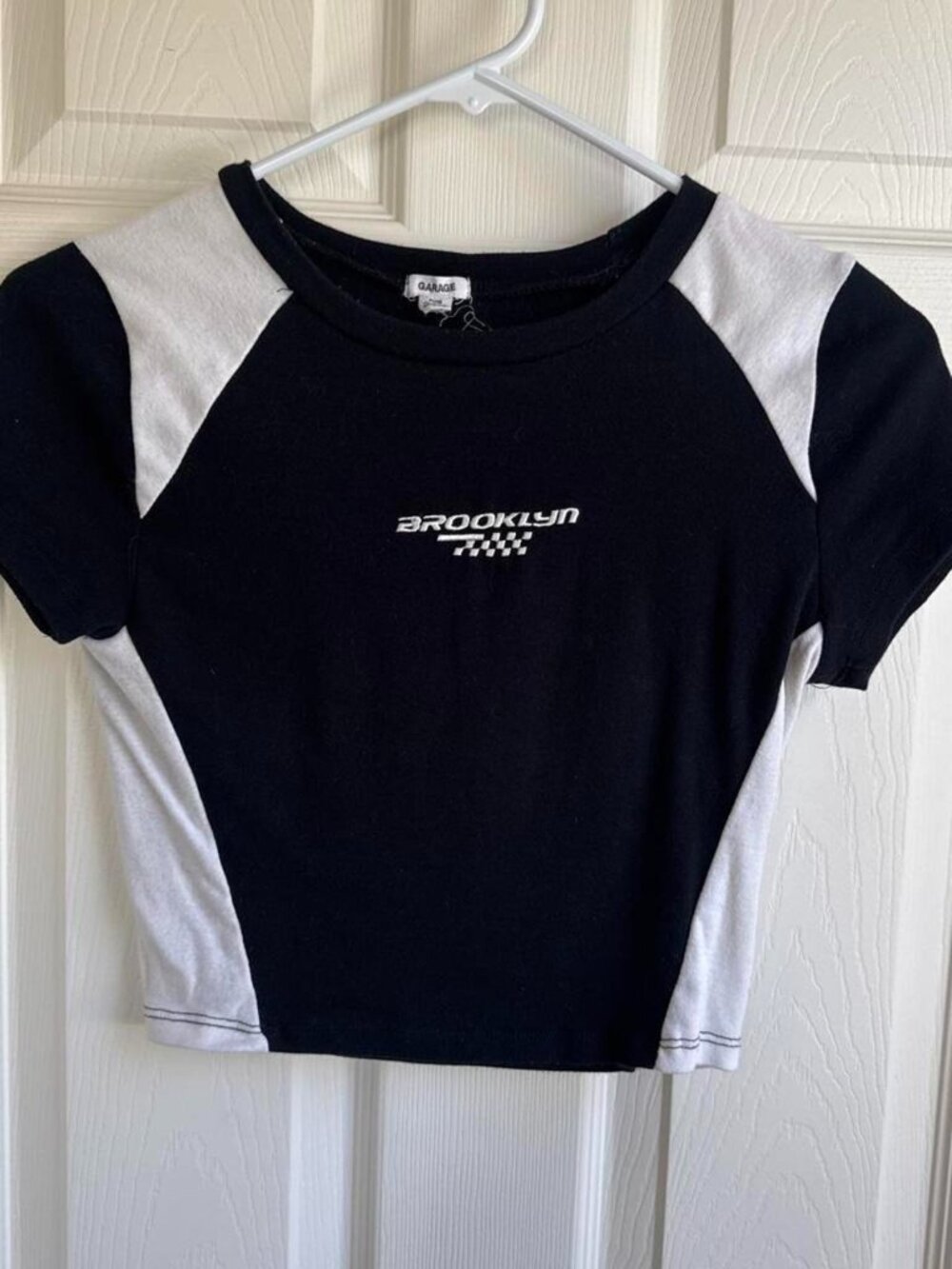 Garage Colorblock Cropped Baby Tee